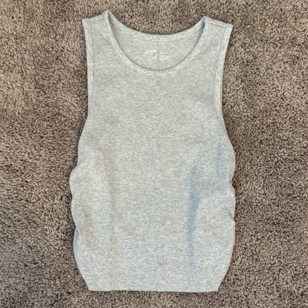 Aerie Gray Ribbed Tank